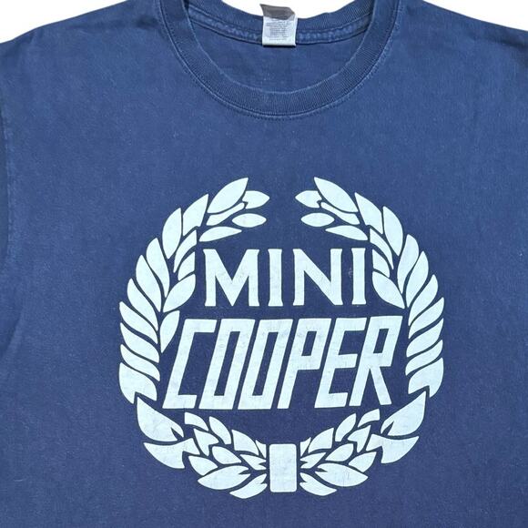 Men's Medium Mini Cooper Navy Blue Short Sleeve T-Shirt, Size Med., EUC - Picture 3 of 3